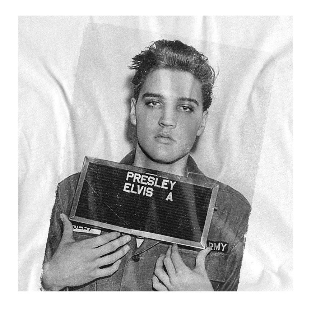 Elvis Presley Unisex Adult Mugshot Long-Sleeved T-Shirt