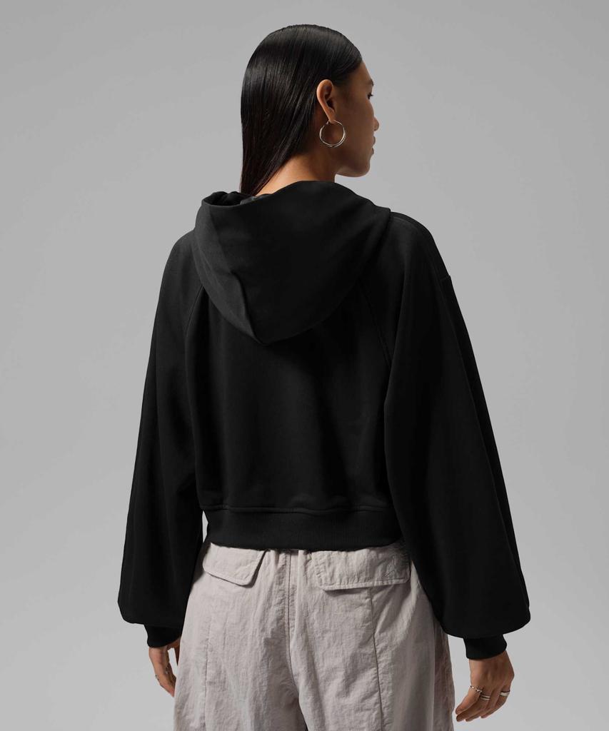 Nike Jordan Brooklyn Fleece Crop Pullover Hoodie W - Black / Iv7524-010