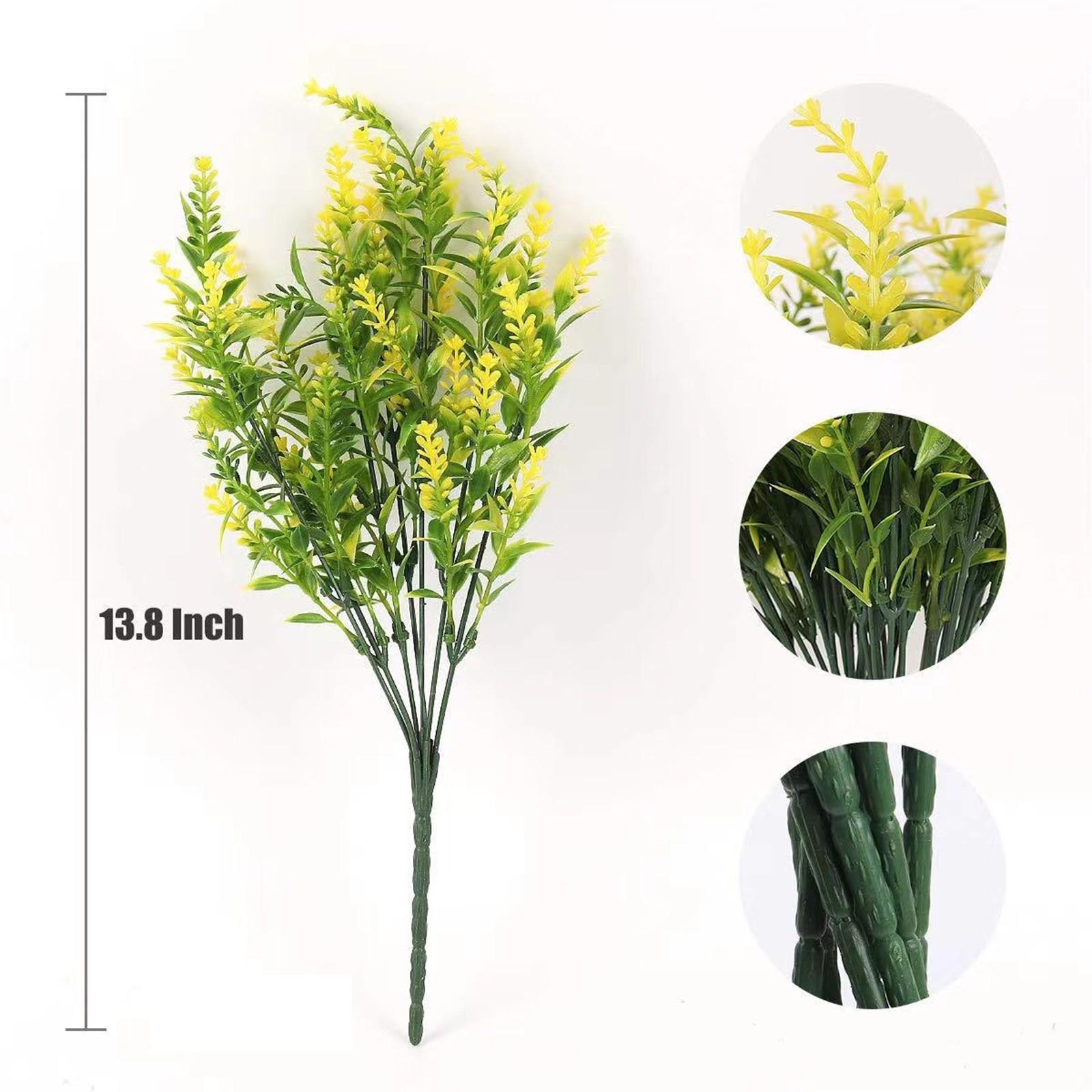 

Лавандовый пластиковый цветок, имитация букета, имитация растения, зеленое растение, цветок в горшке, имитация растения, настенное украшение на Хэллоуин One Size