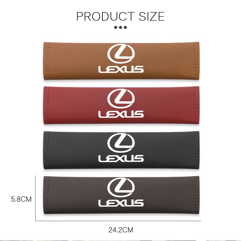 Car Pu Leather Seat Belt Shoulder Protection Set Interior Accessories For Lexus F SPORT GX460 Ct200h IS250 ES 220D IS200 Fsport