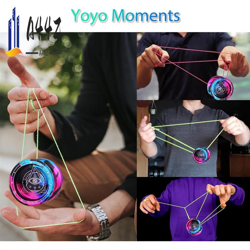 A44Z-LESHARE Yoyo Magic Yoyo Professional Competition Level YOYO Ball Single Metal Alloy YOYO Ball