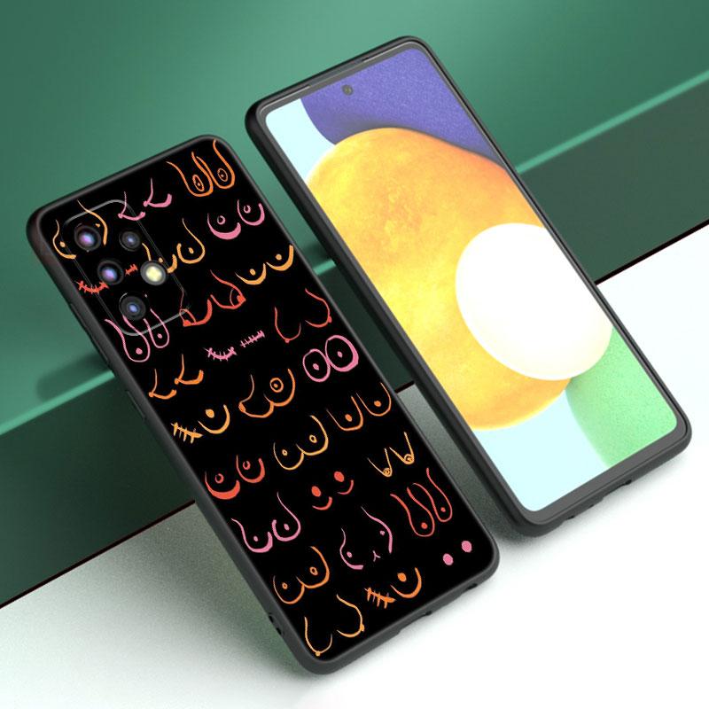 Titten Kunstdruck Telefon Fall Für Samsung A04 A21 A30 A50 A52 S A13 A14 A22 A23 A32 A53 A73 5G A11 A12 A31 A33 A51 A70 A71 A72