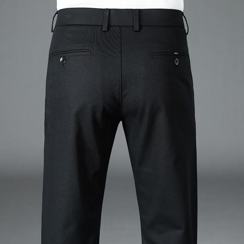 Fengxun Men's Autumn/Winter Straight Leg Business Casual Pants