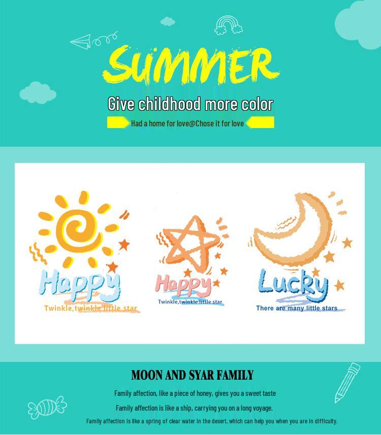 Premium Cotton Matching Summer T-Shirts for Family - Short Sleeve Outfits for Parent and Child