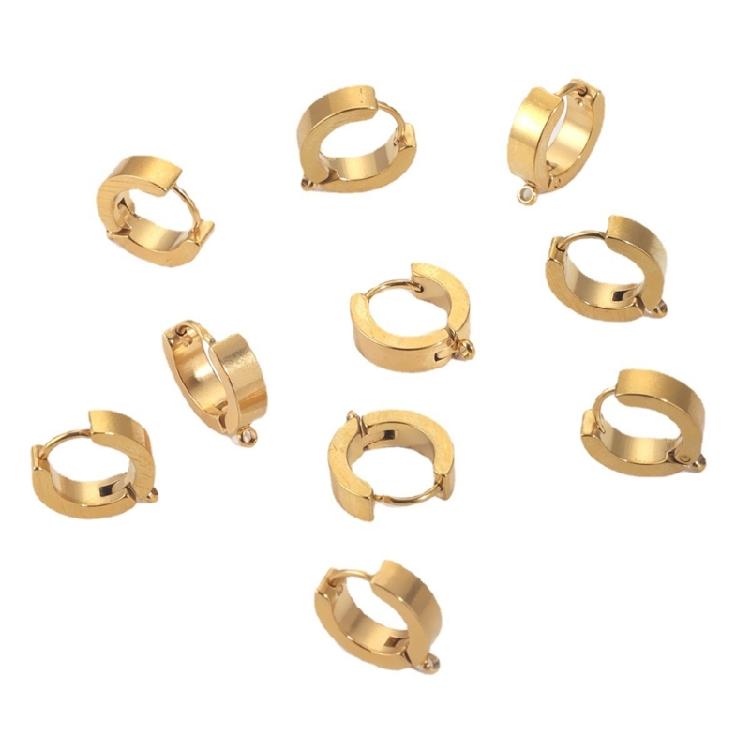 Women Hoop Earrings Hypoallergenic Stainless Steel Material Everyday Earrings