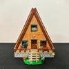 Ideas A-Frame Cabin Collectible Display Set Buildable Model Kit blocks for Adults Gift for Nature and Architecture Lovers