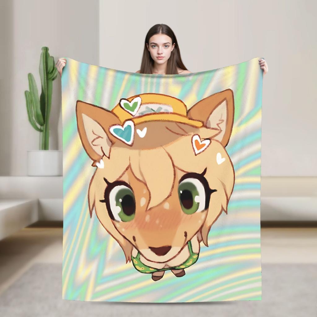 Trickcal Chibi Go Chibi sabo Warm Soft Blanket Kids Adult Plush Bedding Throws Fluffy Bedroom Flannel Bedspread Sofa Bed Cover