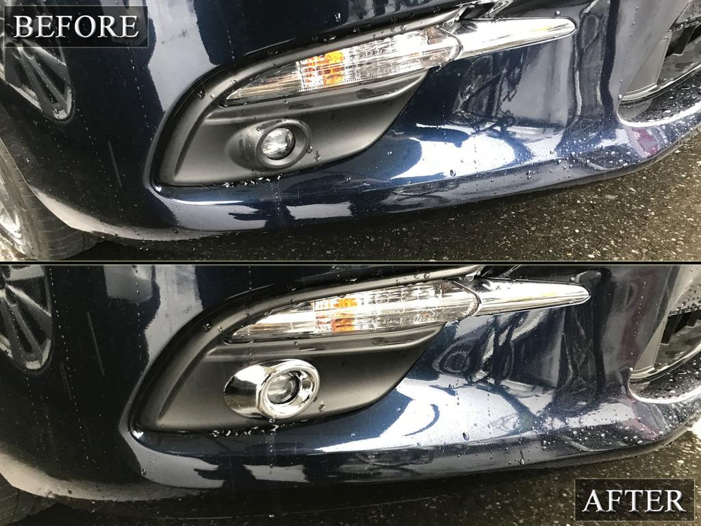 BRIGHTZ Chrome Fog Light Covers for Mazda Axela BM Compatible with Mazda Axela Part Number 26875 (Sedan) [FOG-COV-246] BM2AP, BM2FP, BM5AP, BM5FP,