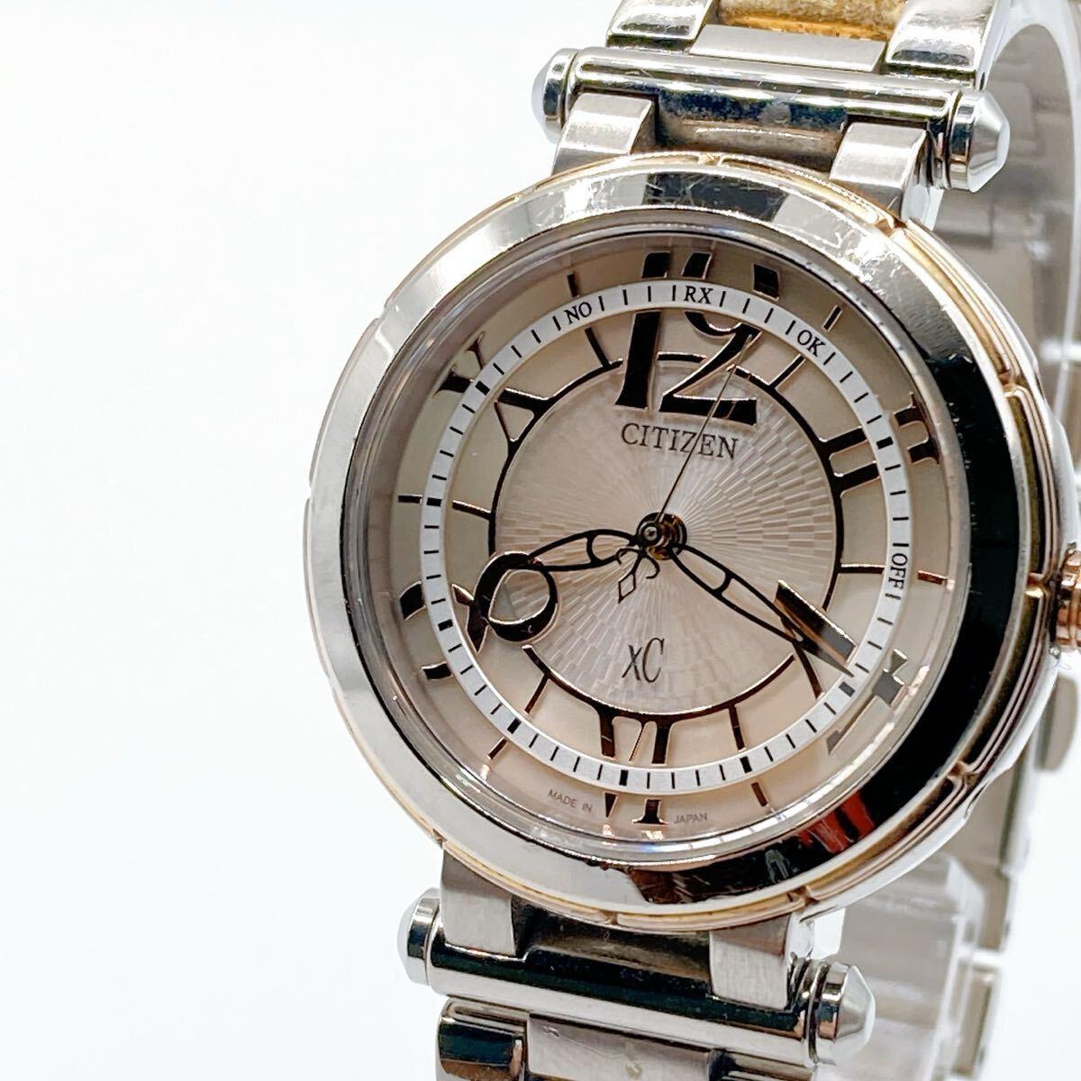 Used 344 CITIZEN xC Ladies Watch Solar Operation Combi Citizen Cross Sea Eco Drive Radio Solar