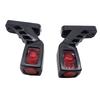 New  2pcs 3Faces White Red Yellow 12/24V LED Side Marker Light Tail Light  For Trailer Truck Van Lorry Indicator Lamp Truck Lamp