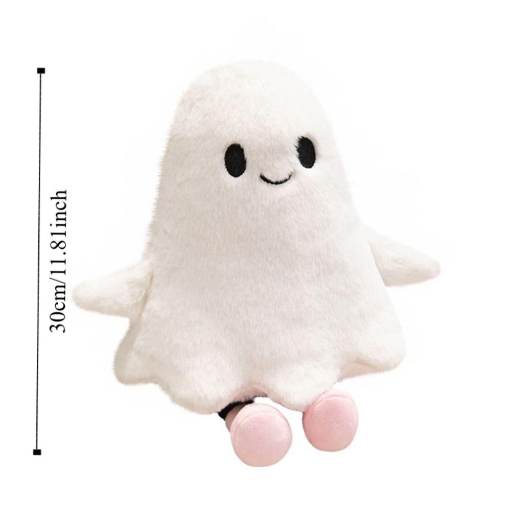 Simulation Cartoon Ghost Doll Toy Fluffy Holloween Ghost Pillow Little Ghost Plush Doll  Kids Gifts