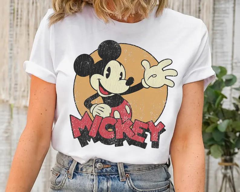Диснейленд Микки Маус Белая Унисекс Футболка M