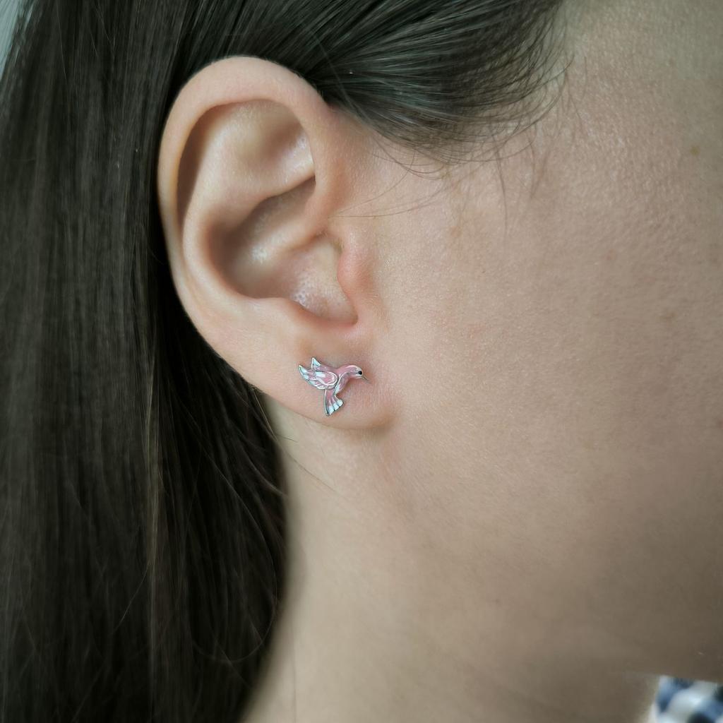 Silver Earrings with Enamel (60002247)
