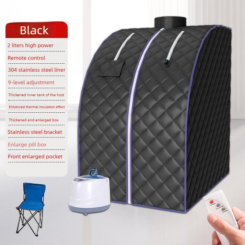 Household Portable Steam Sauna Kit Portable Folding Sweat Steamer Whole Body Steam Cycle Sauna Bath Box