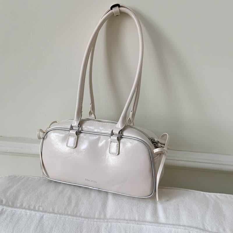 2025 neue Nische Ballett-Stil Schleife Unterarm Baguette-Tasche Damen Ausländischer Stil Einfach Pendler Tragbare Umhängetasche