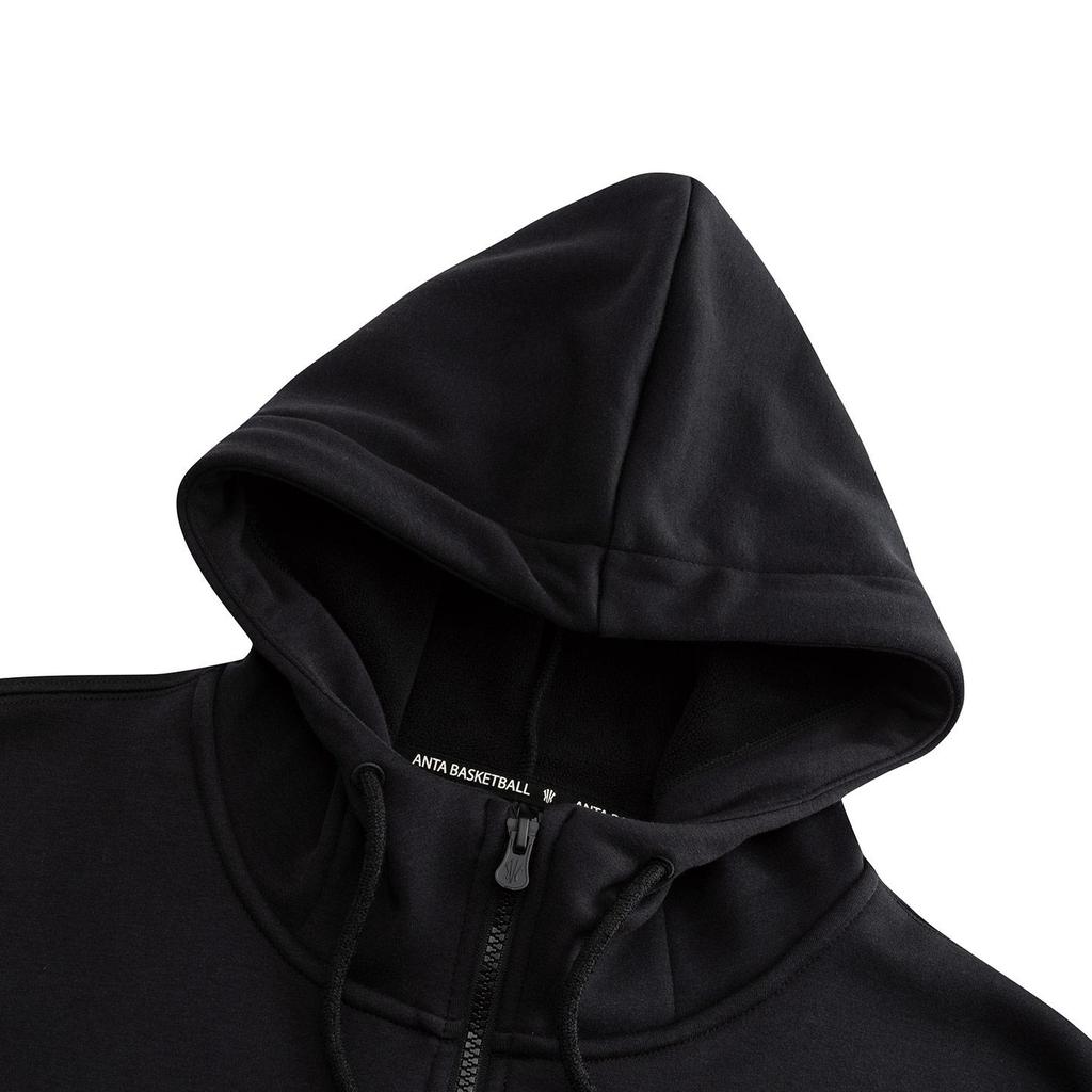 Anta Kyrie Irving Series Hooded Zip-up Sweatshirt Black Unisex 172541708N-3