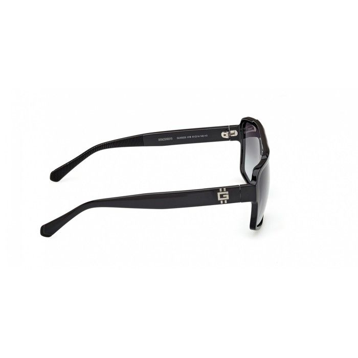 Lunettes De Soleil GUESS GU00223 61/14/145 Shiny Black Front Injected MAN GU00223