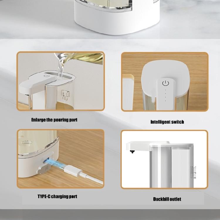 Wall Mounted Automatic Soap Dispenser USB Rechargeable Touchless Design Suitable for Kitchen Bathroom and Public Spaces