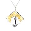 Tree Of Life Square Necklace Natural Irregular Gravel Fashion Accessories Necklace Accessories N51