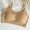 Women's Wire-Free Push-Up Sports Camisole Cami-Style One-Piece Bra Underwear