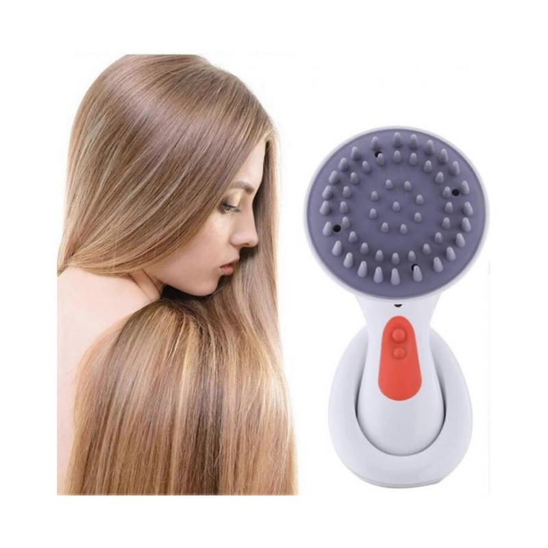 Head Massager, Waterproof, Rechargeable, Portable Handheld Mini Hairbrush, Small Round Comb