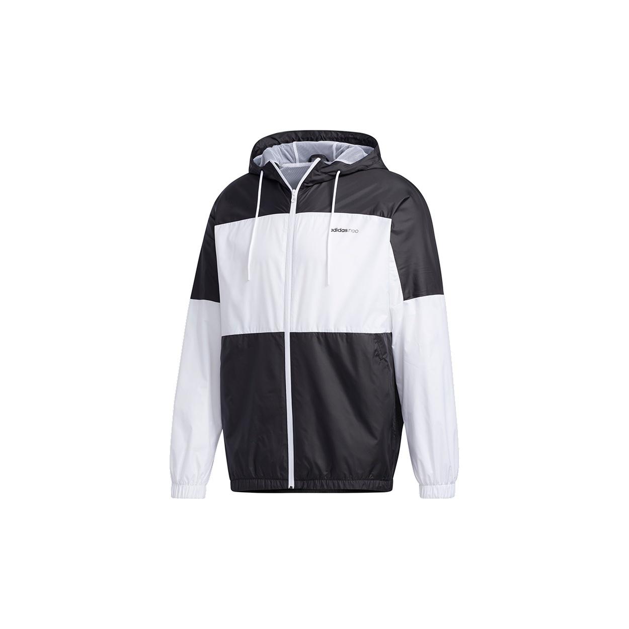 adidas neo W ESNTL 3S WB Sport Coat Black Men s GJ8770 XXL