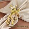 2PCS Luxury Plum Blossom Napkin Ring Elegant Serviette Ring Creative Table Napkin Holder  Banquet