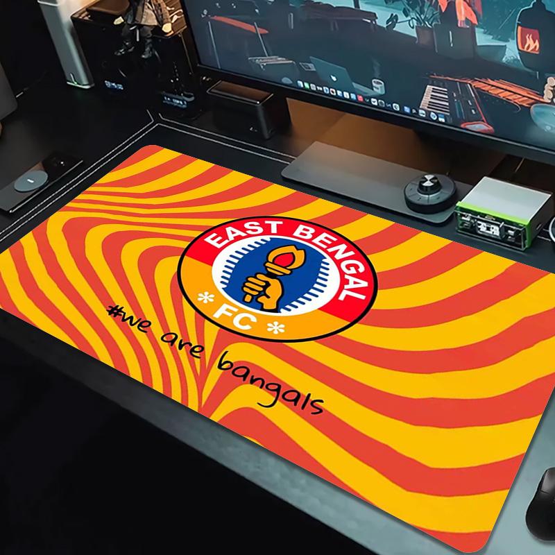 East Bengal FC Color Mouse Pad Large Gaming Table Cushion Non-slip Laptop Tablet Big Mousepad XXL Mat Mini PC Playmat With Lock Edge
