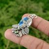 Natural K2 Jasper Peridot Daughter Wedding Bezel Pendant Jewelry Sterling Silver
