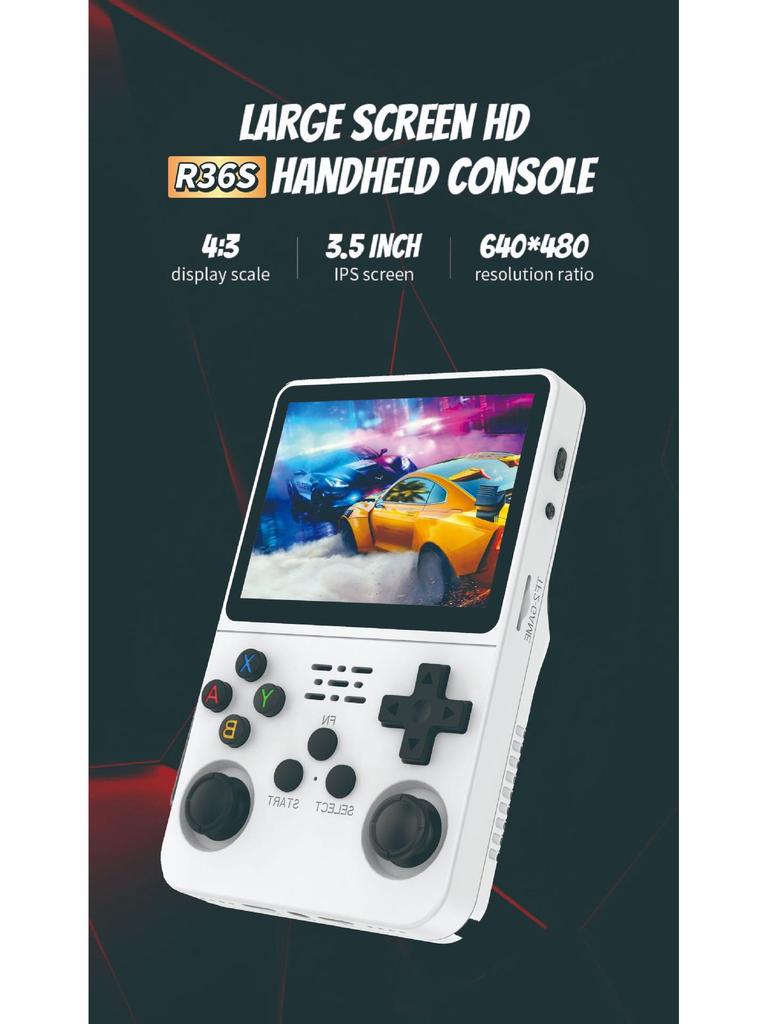 R36S Tragbare Retro-Spielkonsole - Handheld Duales System für PSP, GBA, Arcade-Spiele.
