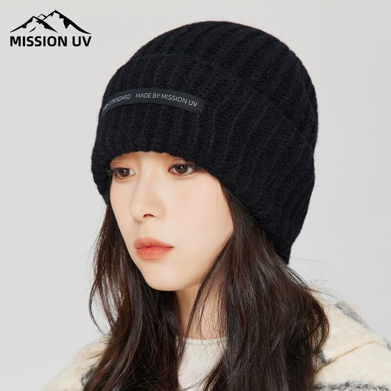MISSION UV Winter Warm Knitted Beanie Hat