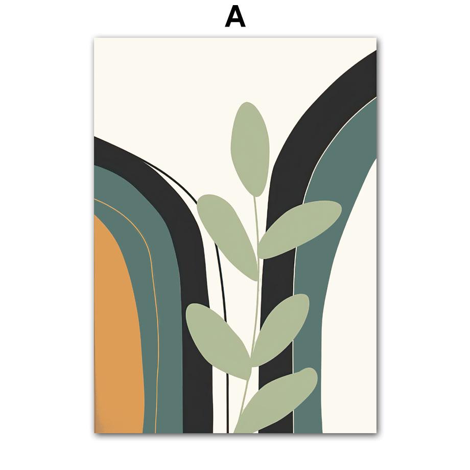 

Лист, солнце, радуга, абстрактный пейзаж в стиле бохо, настенная живопись на холсте, плакаты на скандинавскую тему и принты, настенные панно для декора гостиной 30X40 cm No Framed