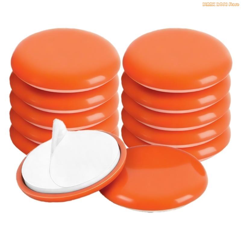 K1AE 25mm Thick Furniture Pad Auto Adhesive Not Slip Protectors Upgrades 12pcs for Hard Floor Defense & Quiet Gliding