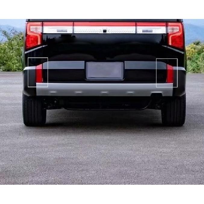 For Mitsubishi Delica 2020 2021 Chrome Rear Fog Light Lamp Cover Trim