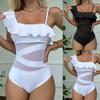 Fashion Women Print Sexy Swimsuit Conservative Bikini Swimwear