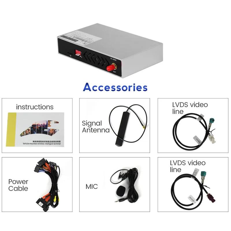Bezdrátový adaptér Carplay pro Mercedes Benz E-Class W212 E Coupe C207 W207 2009-2015 Android Auto Decoder Box BT AirPlay Spotify