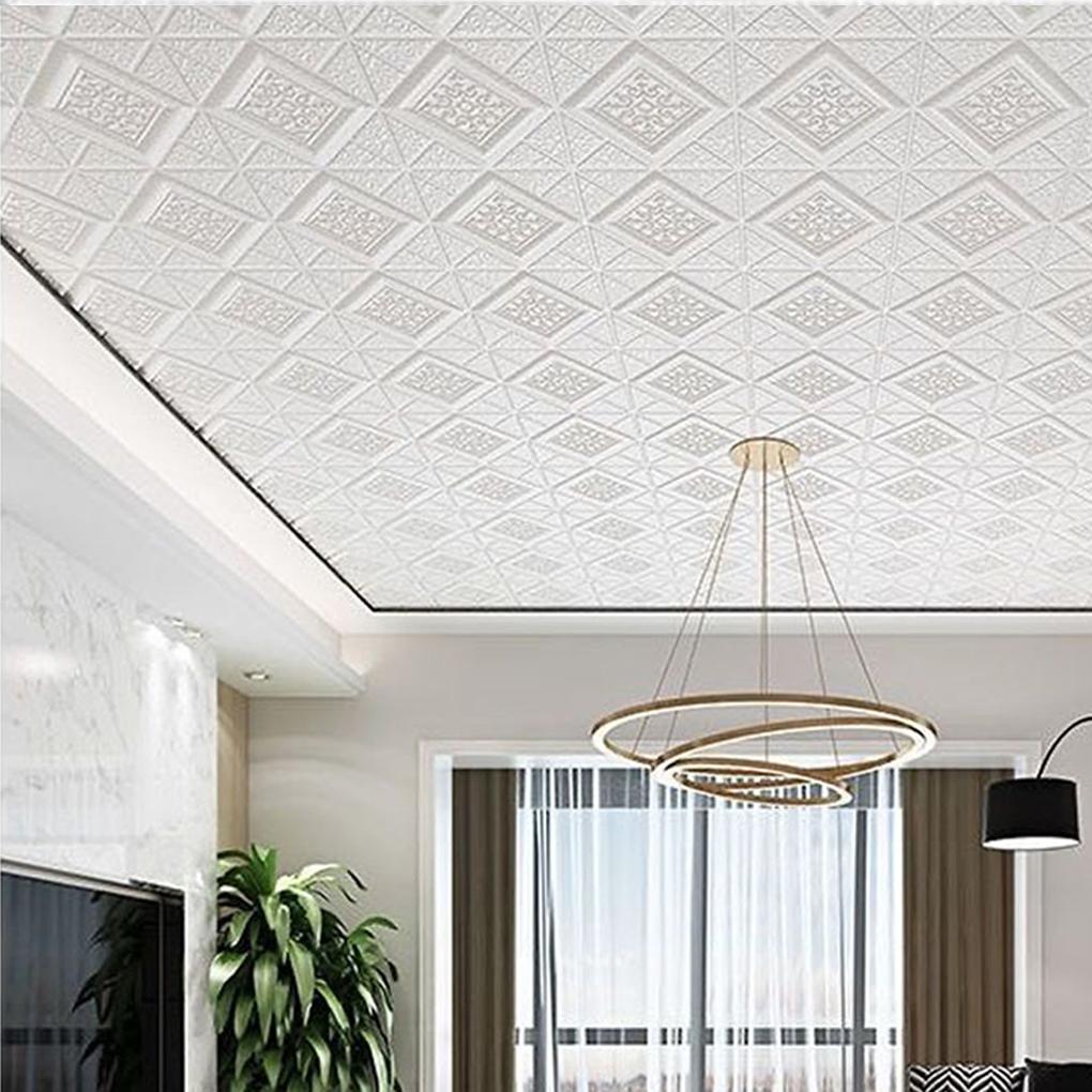 10piece Self Adheve Ceiling Tiles Waterproof Foam Panel For DIY Home Decor 3d Foam Wall Sticker