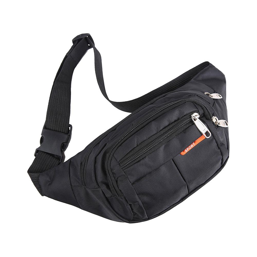 Modische Nylon-Taillentas Motion-Geldbörse Fanny Pack Wasserdicht Mehrfarbig Lässig Brust-Handtasche Reise