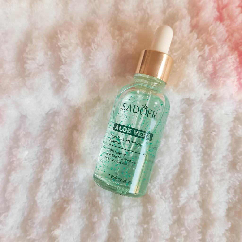 Pflanzenextrakt-Serum mit Aloe Vera – Hypoallergene, parfümfreie, feuchtigkeitsspendende Gesichtsessenz, Feuchtigkeitsspendendes Gesichtsserum