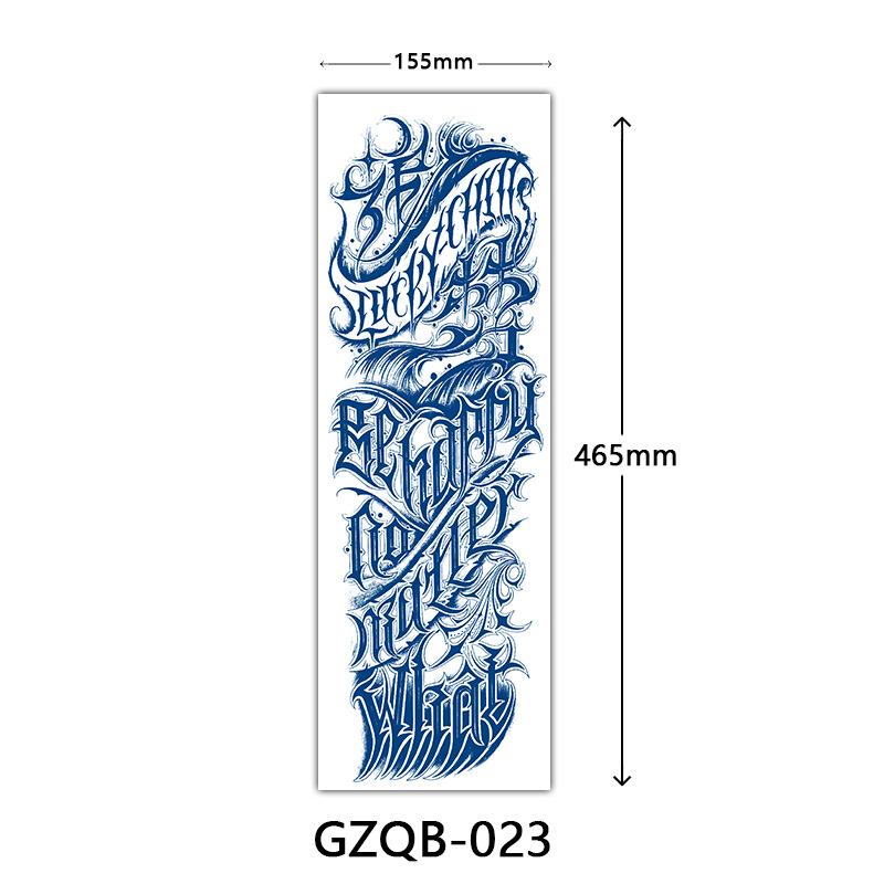 Herbal Tattoo Stickers, Semi-Permanent Tattoo Stickers, Herbal Juice Full Arm Tattoo Stickers