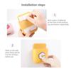 Cartoon Wall Mounted Organizer Storage Box Remote Control Mounted Mobile Phone Plug Holder Stand Wall Charging Multifunctio