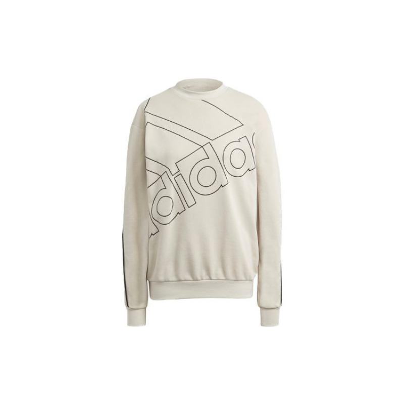 adidas Pullover Girocollo Felpa Casual Americana Felpa Donna Bianco Sporco GL0531