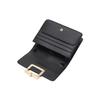 Bally Solid Color Vintage Square Buckle Flap Leather Envelope Clutch Shoulder Crossbody Mini Women Bags Black 6237076