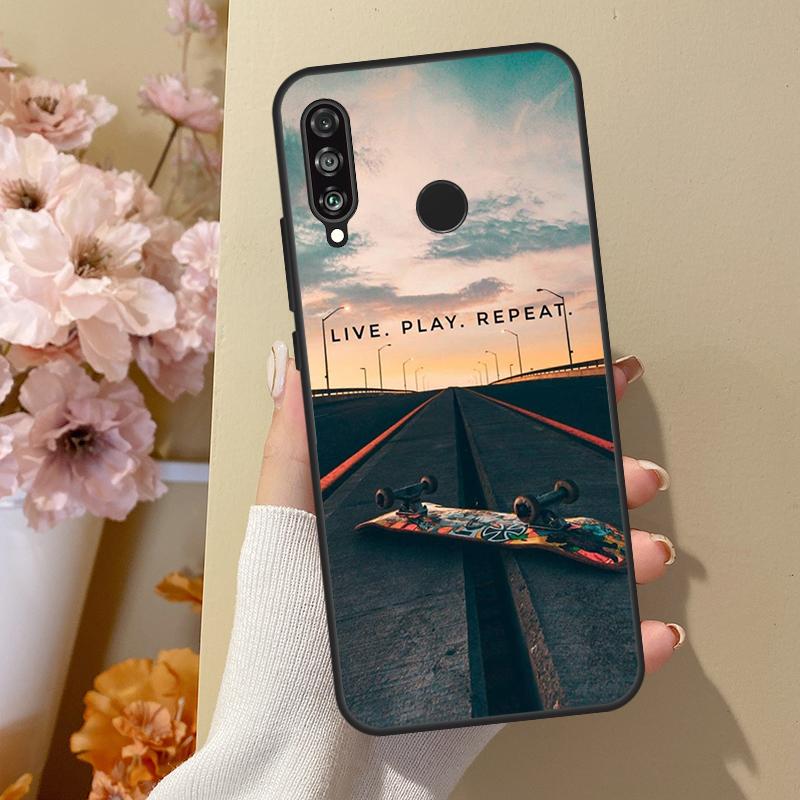 Cool Skate For Huawei Nova Y70 Y91 Y61 Y73 Y72 Y90 Y60 12s 12i 11i 8i 9 10 SE P40 Lite P30 P60 Pro Case