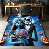 Custom Name The Nightmare Before Christmas Printed Carpet,Rug for Office Chair Living Room Bedroom Kitchen Room Decor Gifts.