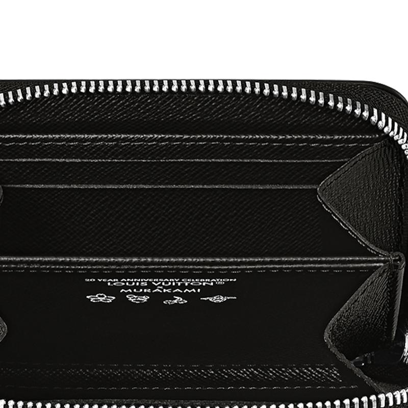 Louis Vuitton X Takashi Murakami Zippy Monogram Logo Zip Wallet Women wallet Black M13409
