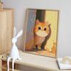 Diamond painting painting kit cute ginger cat handmade diy home decoration painting