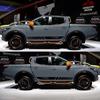 2Pcs Car Long Side Stripes Stickers For Mitsubishi L200 Triton Auto Sports DIY Vinyl Film Styling Decals Car Tuning Sticker