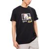 Anta Solid Color Pattern Print Crew Neck Short-Sleeve Slim Fit T-Shirt Men Tops Black 152221114-3