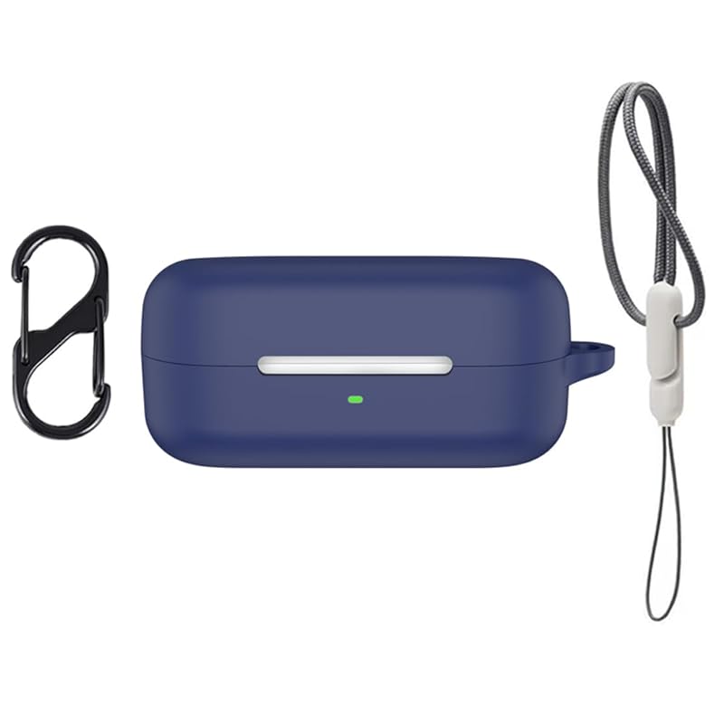 

For Sony WF-C510 case Protective Cover [SHANCHI] Wireless Earphone Silicone Protective Cover (Includes climbing buckle + strap) Anti-fall,